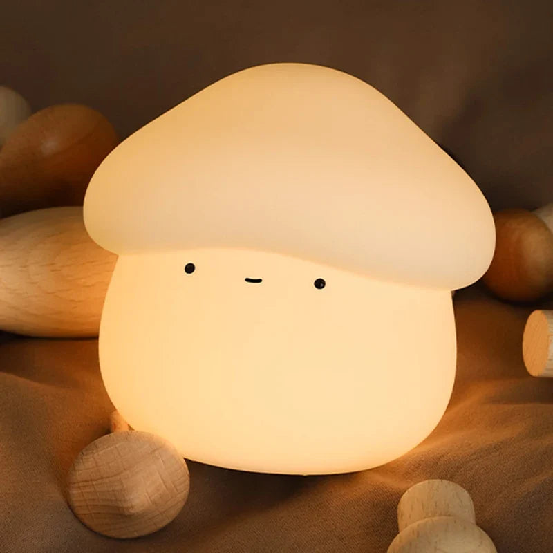 Veilleuse champignon kawaii en silicone, 22,90 €