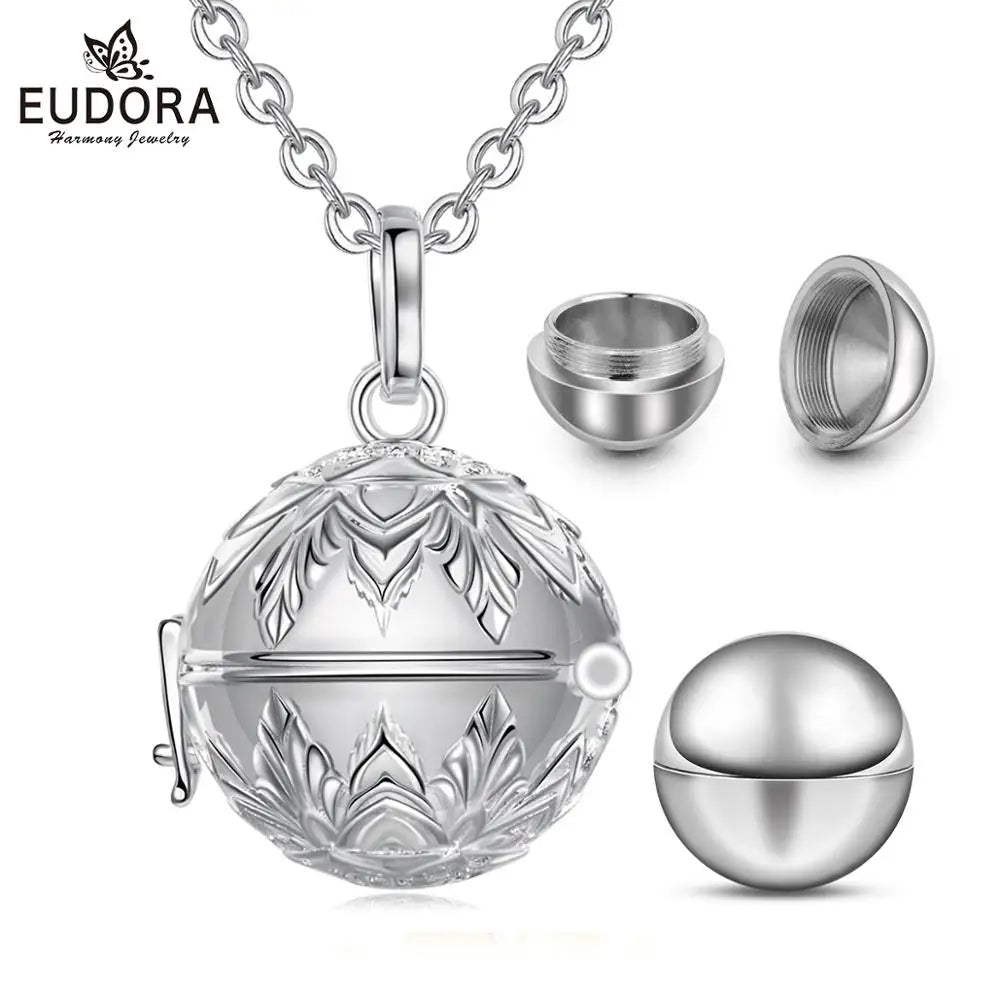 EUDORA-Pendentif funéraire pour urne, 18mm, porte-médaillon, capsule Keepplex, carillon, boule, bijoux fins, DIY, K408 {{ tags }}