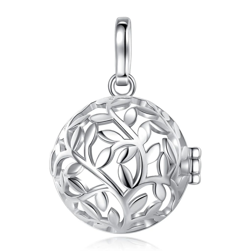 EUDORA urne crémation pendentif 18mm feuille d'olivier Cage médaillon porte-cendres souvenir Capsule collier boule creuse bijoux à bricoler soi-même k332n14 cage {{ tags }}