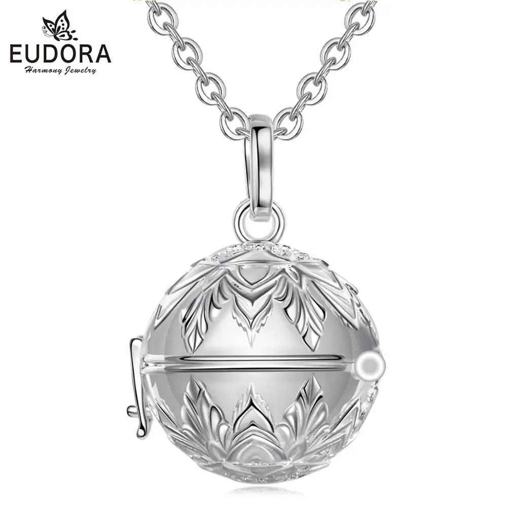 EUDORA-Pendentif funéraire pour urne, 18mm, porte-médaillon, capsule Keepplex, carillon, boule, bijoux fins, DIY, K408 without ball {{ tags }}