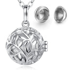 EUDORA urne crémation pendentif 18mm feuille d'olivier Cage médaillon porte-cendres souvenir Capsule collier boule creuse bijoux à bricoler soi-même k332n14 {{ tags }}