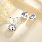 EUDORA urne crémation pendentif 18mm feuille d'olivier Cage médaillon porte-cendres souvenir Capsule collier boule creuse bijoux à bricoler soi-même k332n14 {{ tags }}