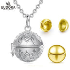 EUDORA-Pendentif funéraire pour urne, 18mm, porte-médaillon, capsule Keepplex, carillon, boule, bijoux fins, DIY, K408 gold {{ tags }}