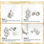 EUDORA urne crémation pendentif 18mm feuille d'olivier Cage médaillon porte-cendres souvenir Capsule collier boule creuse bijoux à bricoler soi-même k332n14 {{ tags }}