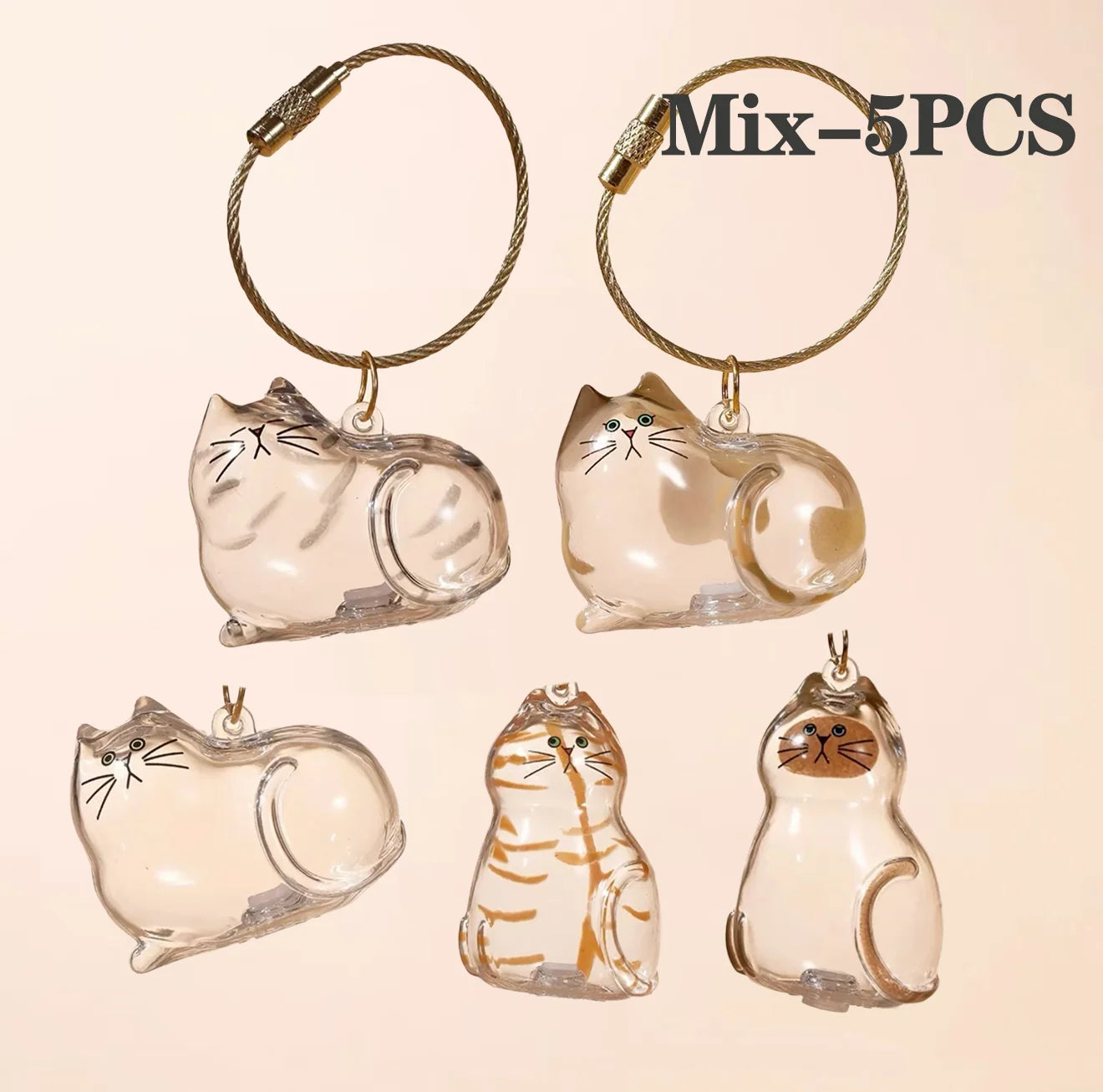 Boîte Souvenirs Poils Animaux - Bouteille Fourrure Chat Mix-5PCS {{ tags }}