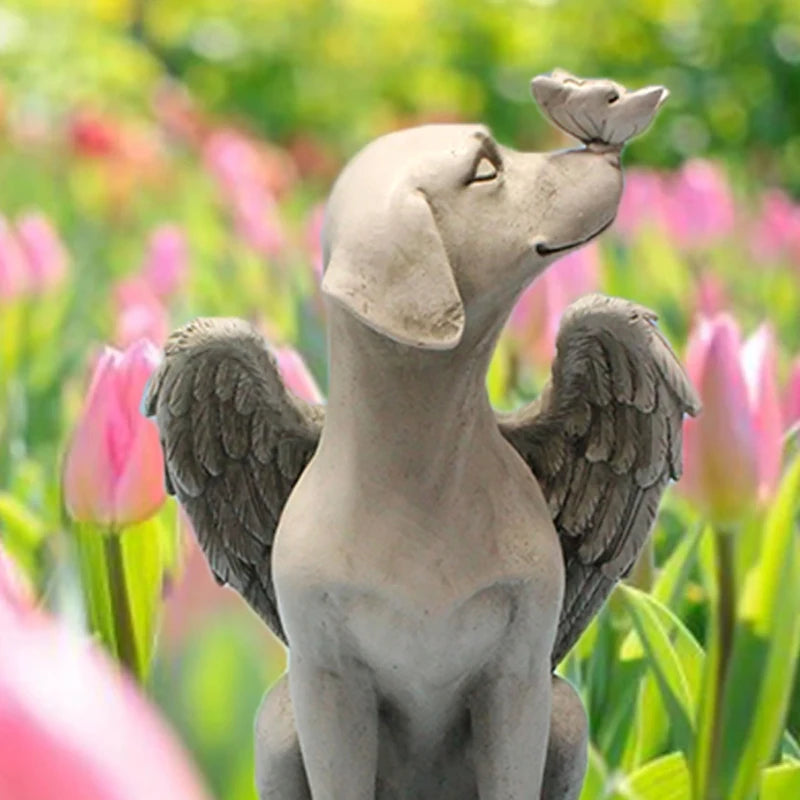 Statue commémorative de chien ange 1 pièce {{ tags }}