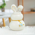Mini urne en céramique pour crémation humaine, animal de compagnie, lapin, cendres de chien, funéraire, petite taille White 7.7X12.7CM 160ml {{ tags }}