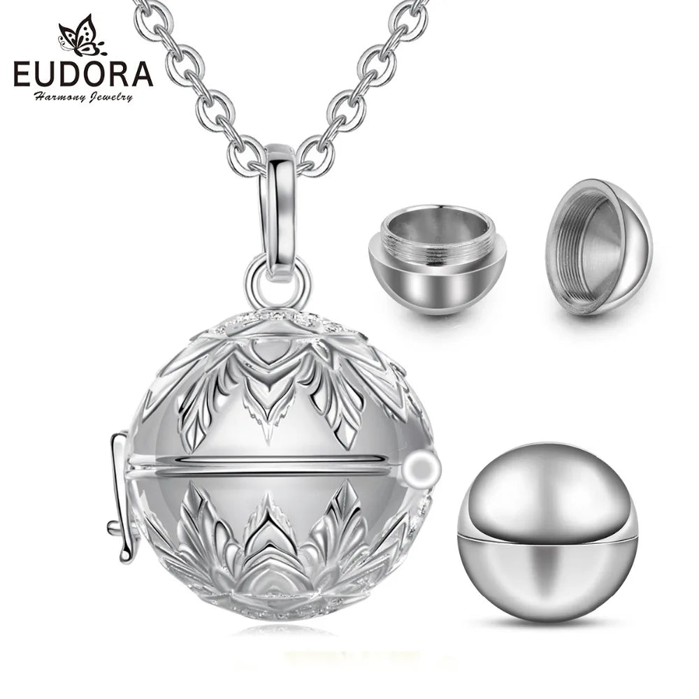 EUDORA-Pendentif funéraire pour urne, 18mm, porte-médaillon, capsule Keepplex, carillon, boule, bijoux fins, DIY, K408 {{ tags }}