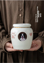 Urne pour animaux de compagnie scellée résistante à l'humidité pour cendres – Souvenir commémoratif gravé sur mesure pour petits chiens et chats, pour toujours dans le cœur {{ tags }}