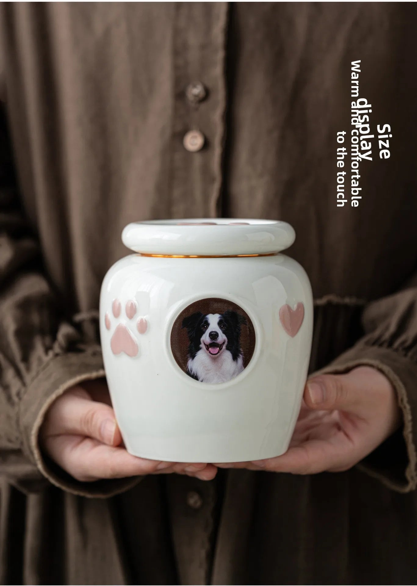 Urne pour animaux de compagnie scellée résistante à l'humidité pour cendres – Souvenir commémoratif gravé sur mesure pour petits chiens et chats, pour toujours dans le cœur {{ tags }}