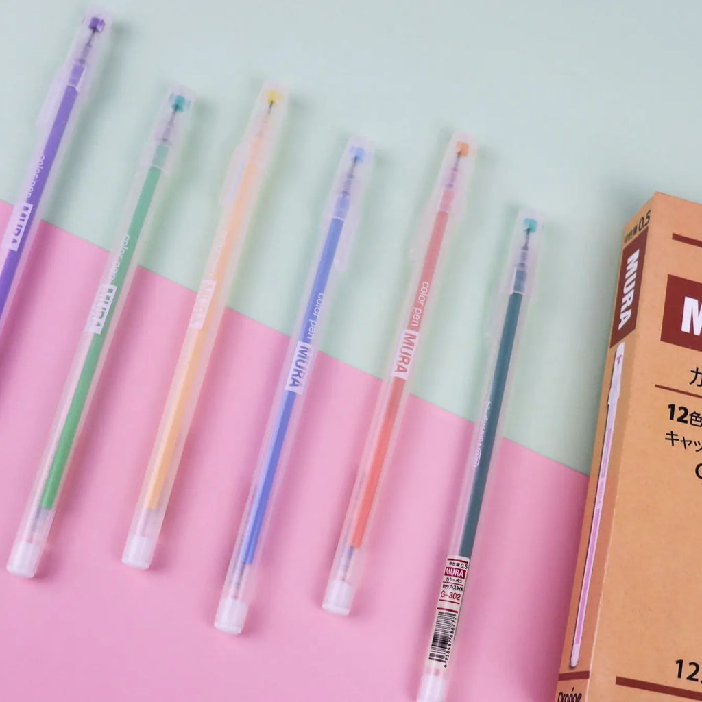 Kit 12 Stylos Gel Pastel | Papeterie Kawaii Bullet Journal {{ tags }}