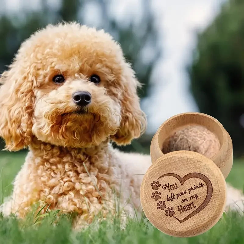 Boîte à souvenirs de poils de chien, boîte à souvenirs en bois pour poils d'animaux, boîte commémorative Durable pour animaux de compagnie, boîte commémorative de collecte de dents pour cendres de chiens et de chats {{ tags }}