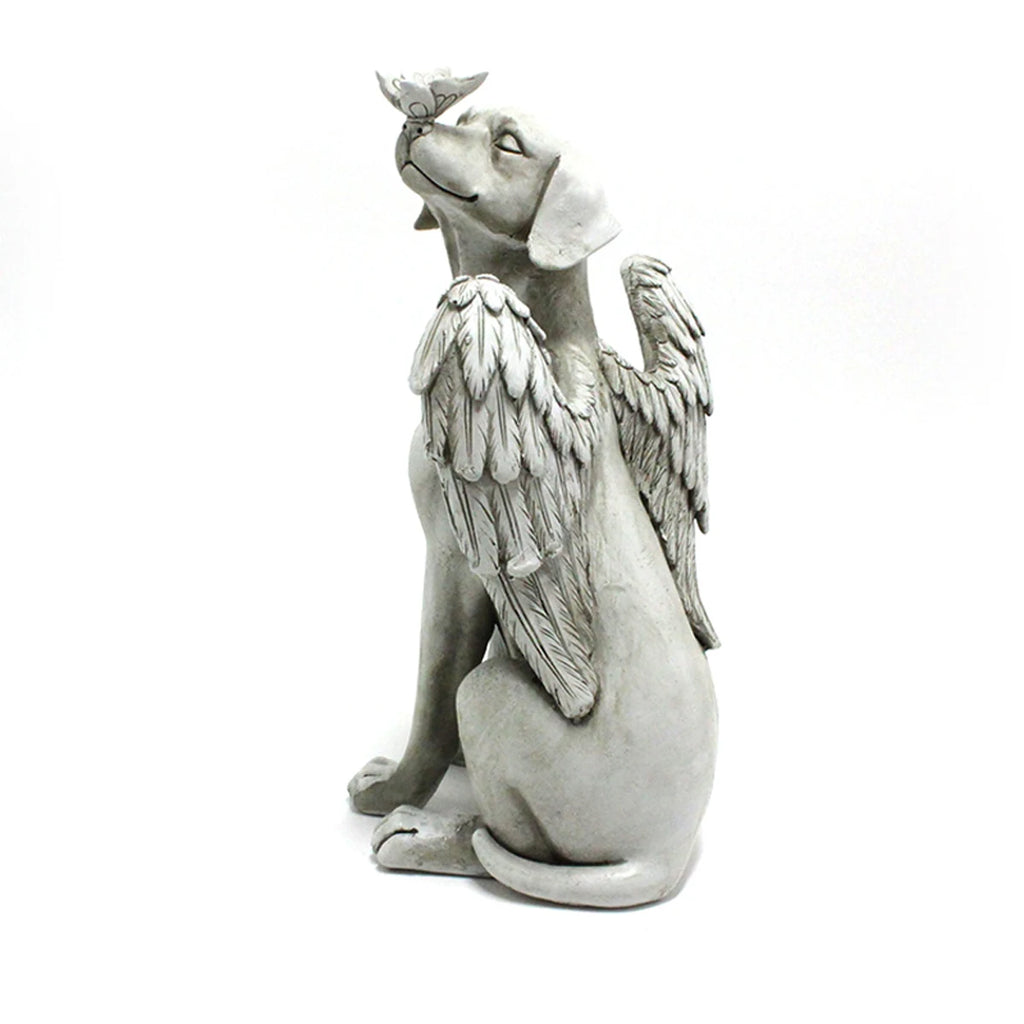 Statue commémorative de chien ange 1 pièce BLANC {{ tags }}