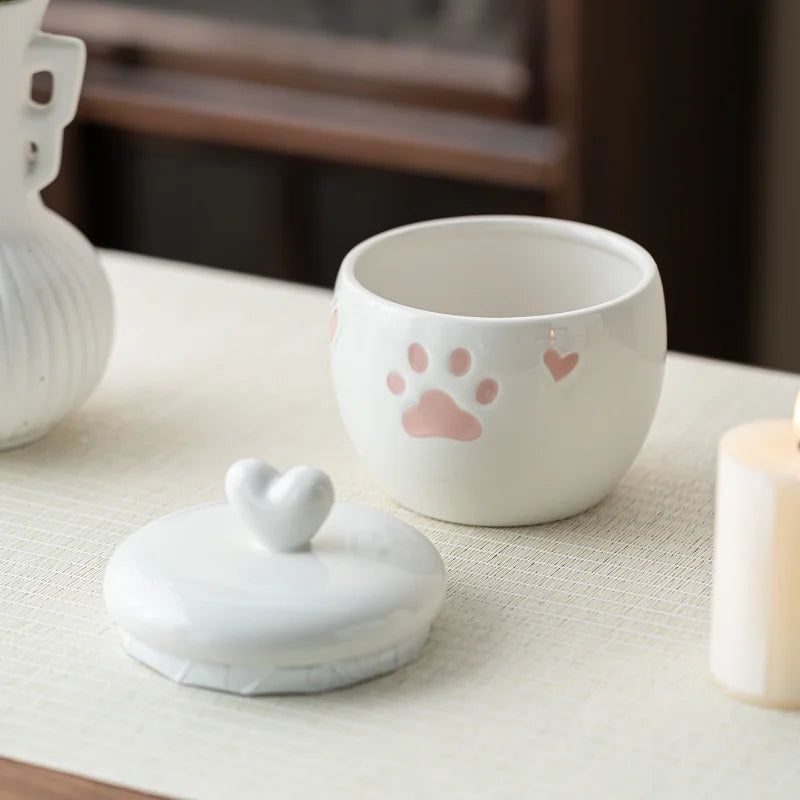 Urne pour animaux de compagnie scellée résistante à l'humidité pour cendres – Souvenir commémoratif gravé sur mesure pour petits chiens et chats, pour toujours dans le cœur {{ tags }}