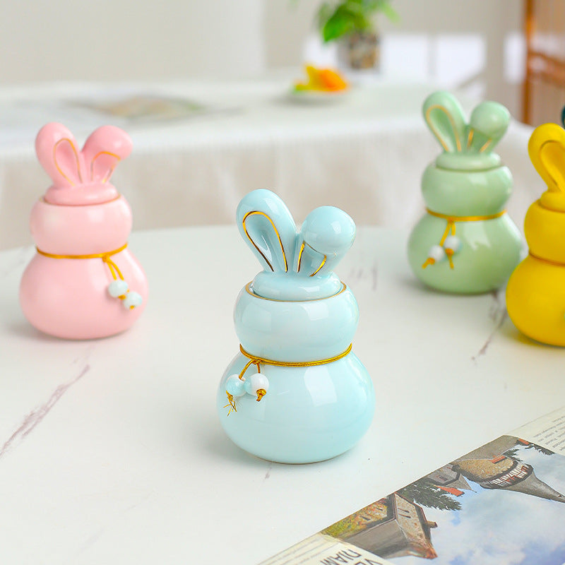 Mini urne en céramique pour crémation humaine, animal de compagnie, lapin, cendres de chien, funéraire, petite taille {{ tags }}