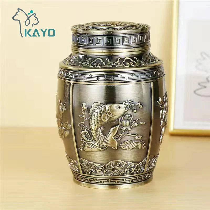 Boîte de cercueil pour cendres humaines, urnes commémoratives pour animaux de compagnie, urnes de crémation en métal, urne pour petits animaux, funérailles, contenant pour animaux de compagnie, Keepplex QTSZCJB {{ tags }}