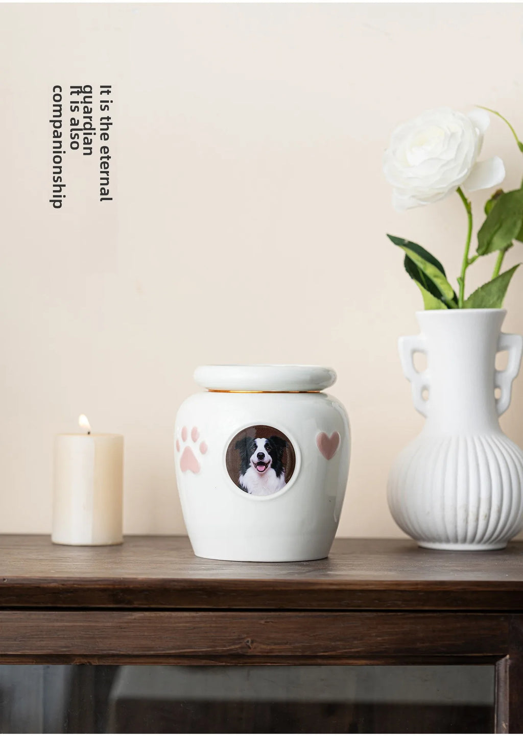 Urne pour animaux de compagnie scellée résistante à l'humidité pour cendres – Souvenir commémoratif gravé sur mesure pour petits chiens et chats, pour toujours dans le cœur {{ tags }}