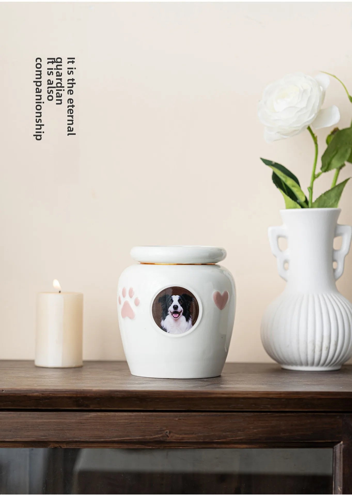 Urne pour animaux de compagnie scellée résistante à l'humidité pour cendres – Souvenir commémoratif gravé sur mesure pour petits chiens et chats, pour toujours dans le cœur {{ tags }}