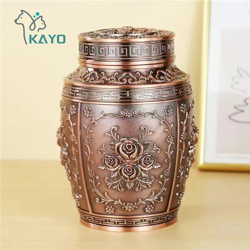 Boîte de cercueil pour cendres humaines, urnes commémoratives pour animaux de compagnie, urnes de crémation en métal, urne pour petits animaux, funérailles, contenant pour animaux de compagnie, Keepplex HTSMGH {{ tags }}
