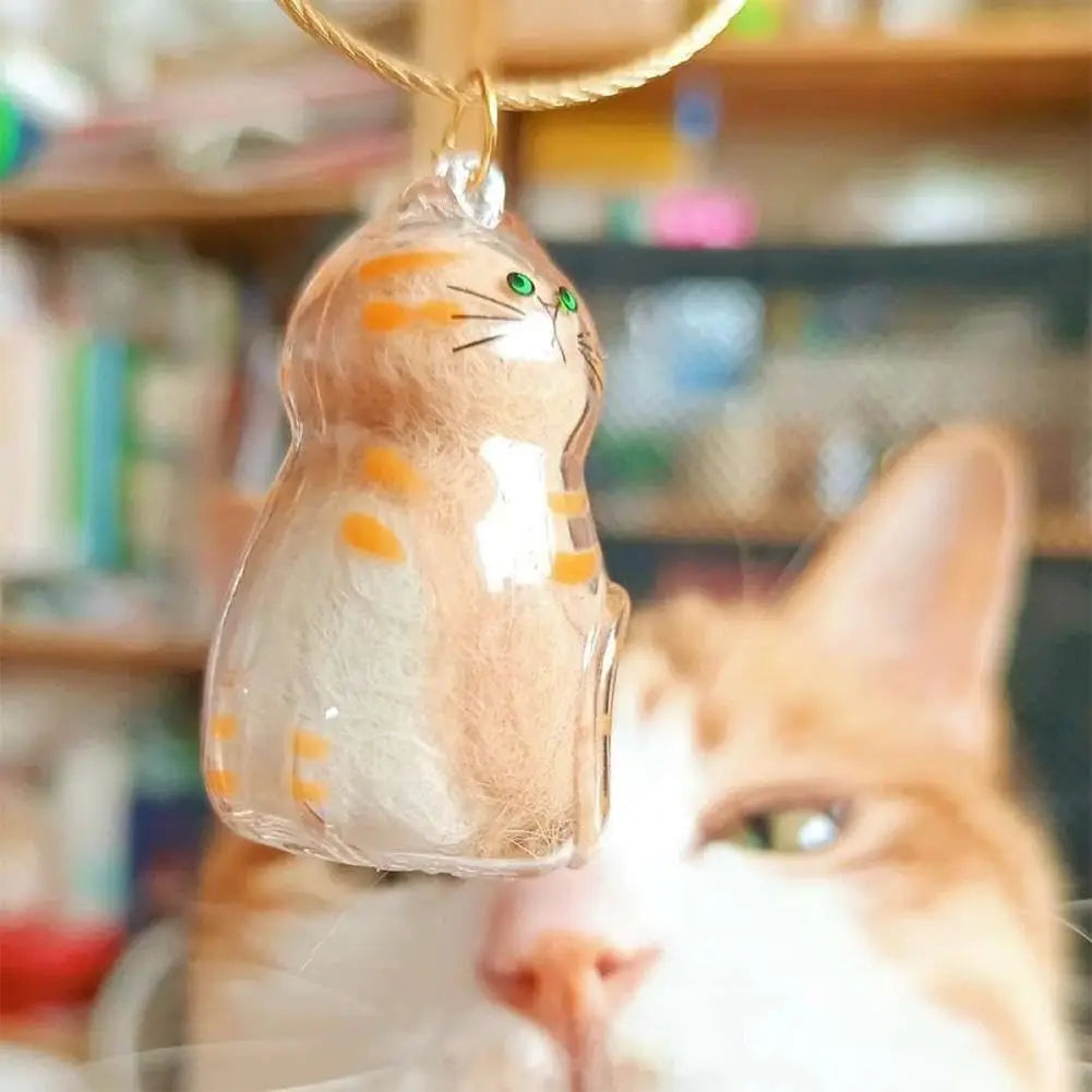 Porte-Clés Capsule Cheveux Chat Chien - Pendentif Souvenir {{ tags }}