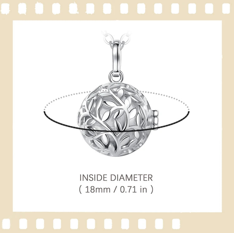 EUDORA urne crémation pendentif 18mm feuille d'olivier Cage médaillon porte-cendres souvenir Capsule collier boule creuse bijoux à bricoler soi-même k332n14 {{ tags }}