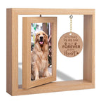 Cadre Photo commémoratif en bois Double face rotatif 4x6, décor de table, cadeau commémoratif de deuil pour chats et chiens, accessoires pour animaux de compagnie {{ tags }}