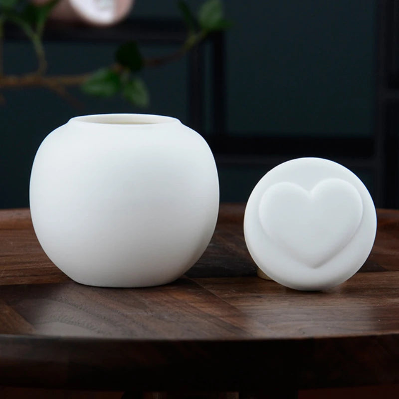 Urne Funéraire Animaux Céramique Blanche 380ml - Souvenir Chat Chien {{ tags }}