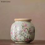 Urne funéraire à glaçage glacé pour cendres adultes, petites urnes commémoratives humaines, souvenir en céramique, urne de enterrement à la maison ou au cimetière ou à la niche K--7.5X8.5CM {{ tags }}