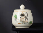 Pot de cendres funéraires motif de chat mignon {{ tags }}