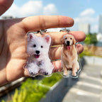 Porte-clés personnalisé en acrylique avec Photo d'animal de compagnie, 2 pièces, Portrait de chien et de chat, porte-clés Photo de chien personnalisé, cadeau commémoratif pour animaux de compagnie {{ tags }}