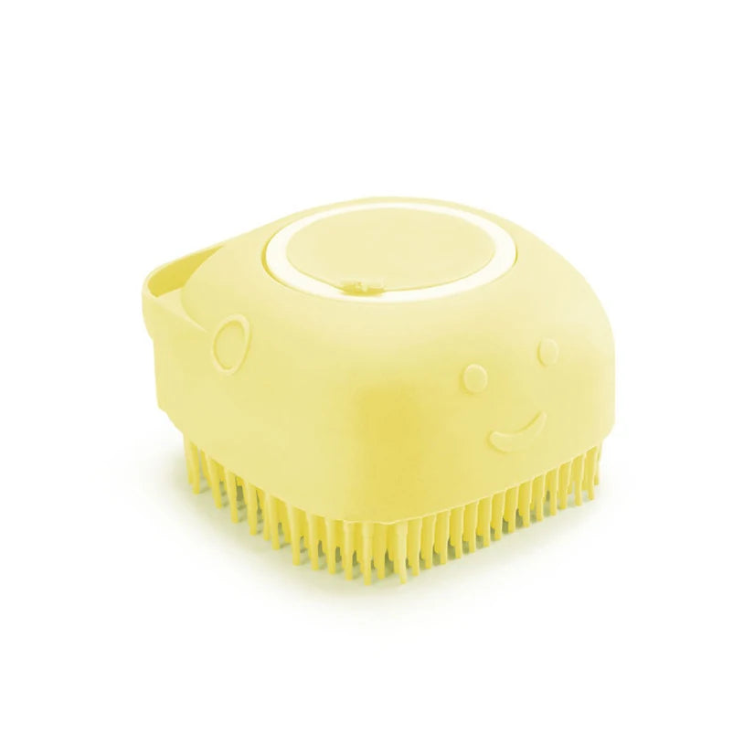 Brosse Bain Silicone Chien Chat - Massage Shampoing yellow {{ tags }}