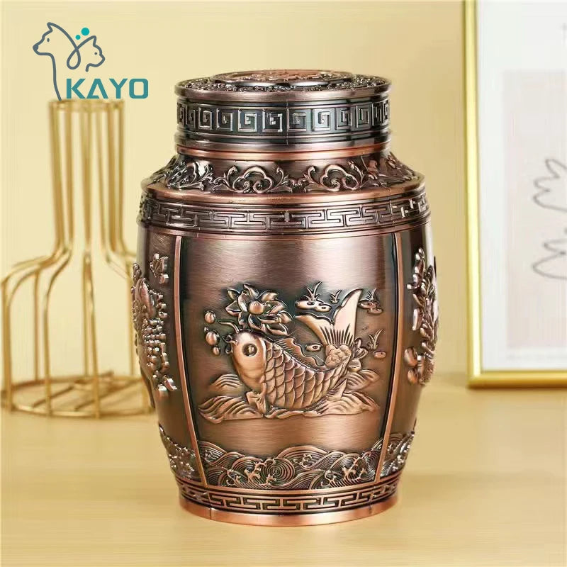 Boîte de cercueil pour cendres humaines, urnes commémoratives pour animaux de compagnie, urnes de crémation en métal, urne pour petits animaux, funérailles, contenant pour animaux de compagnie, Keepplex HTSZCJB {{ tags }}