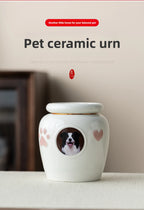 Urne pour animaux de compagnie scellée résistante à l'humidité pour cendres – Souvenir commémoratif gravé sur mesure pour petits chiens et chats, pour toujours dans le cœur {{ tags }}