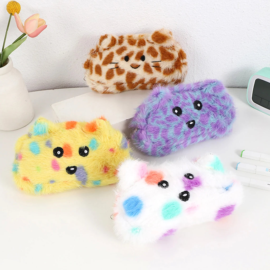 Trousse Peluche Animal | Trousse Scolaire Kawaii Mignonne {{ tags }}