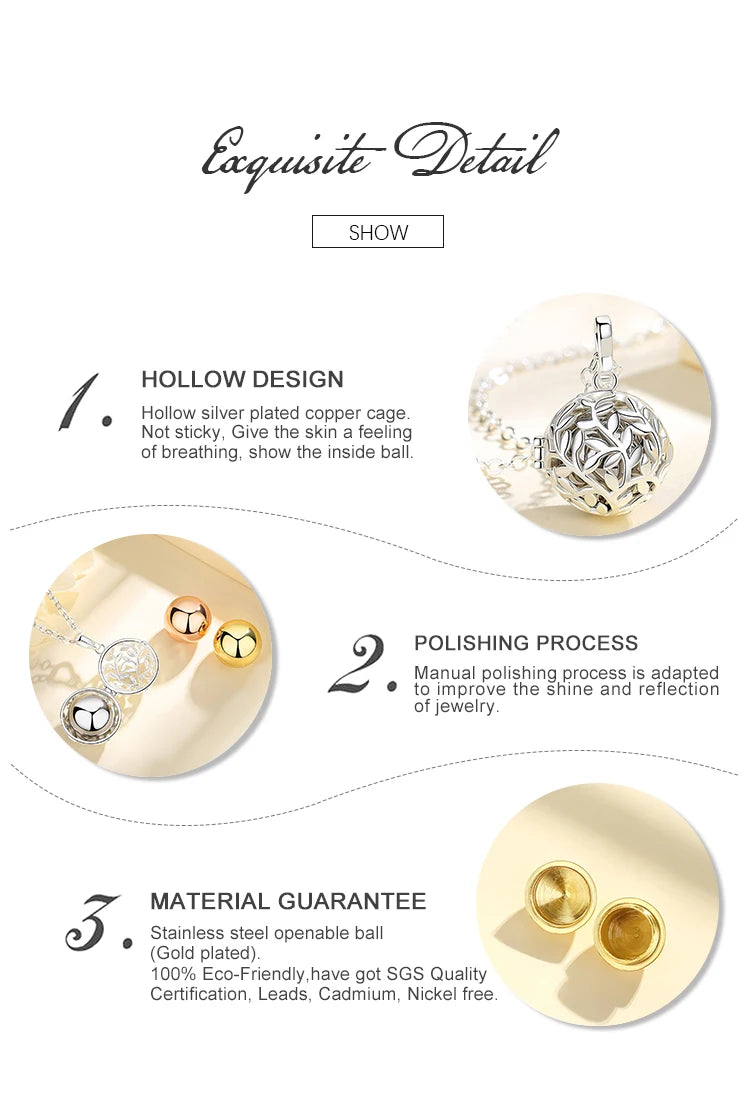 EUDORA urne crémation pendentif 18mm feuille d'olivier Cage médaillon porte-cendres souvenir Capsule collier boule creuse bijoux à bricoler soi-même k332n14 {{ tags }}