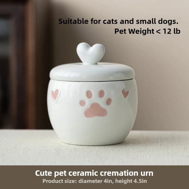 Urne pour animaux de compagnie scellée résistante à l'humidité pour cendres – Souvenir commémoratif gravé sur mesure pour petits chiens et chats, pour toujours dans le cœur {{ tags }}