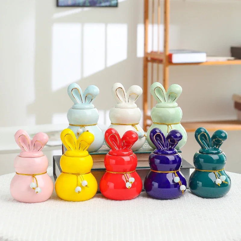 Mini urne en céramique pour crémation humaine, animal de compagnie, lapin, cendres de chien, funéraire, petite taille {{ tags }}