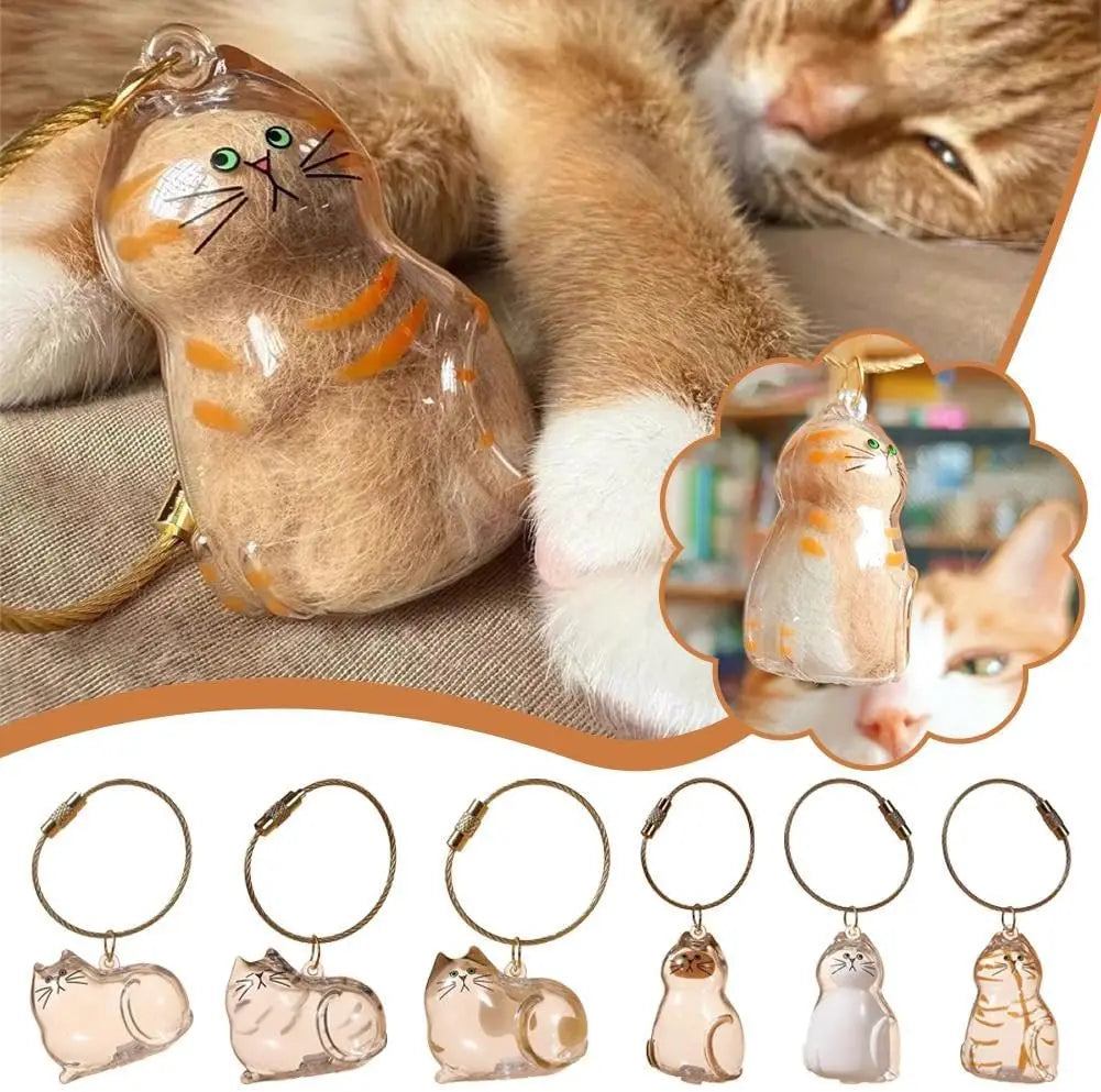 Porte-Clés Capsule Cheveux Chat Chien - Pendentif Souvenir {{ tags }}