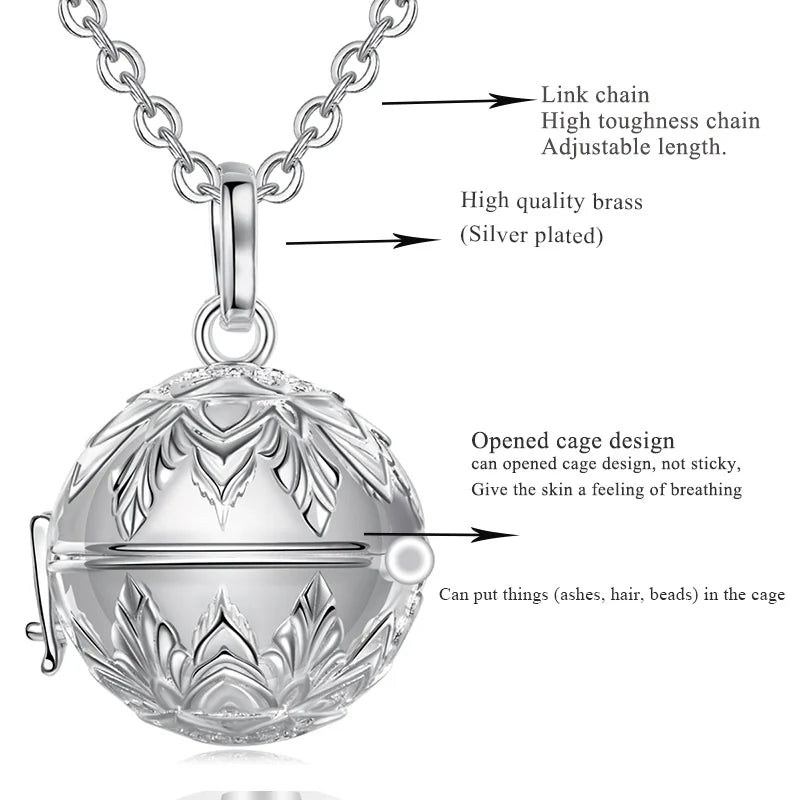 EUDORA-Pendentif funéraire pour urne, 18mm, porte-médaillon, capsule Keepplex, carillon, boule, bijoux fins, DIY, K408 {{ tags }}