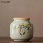 Urne funéraire à glaçage glacé pour cendres adultes, petites urnes commémoratives humaines, souvenir en céramique, urne de enterrement à la maison ou au cimetière ou à la niche G--7.5X8.5CM {{ tags }}