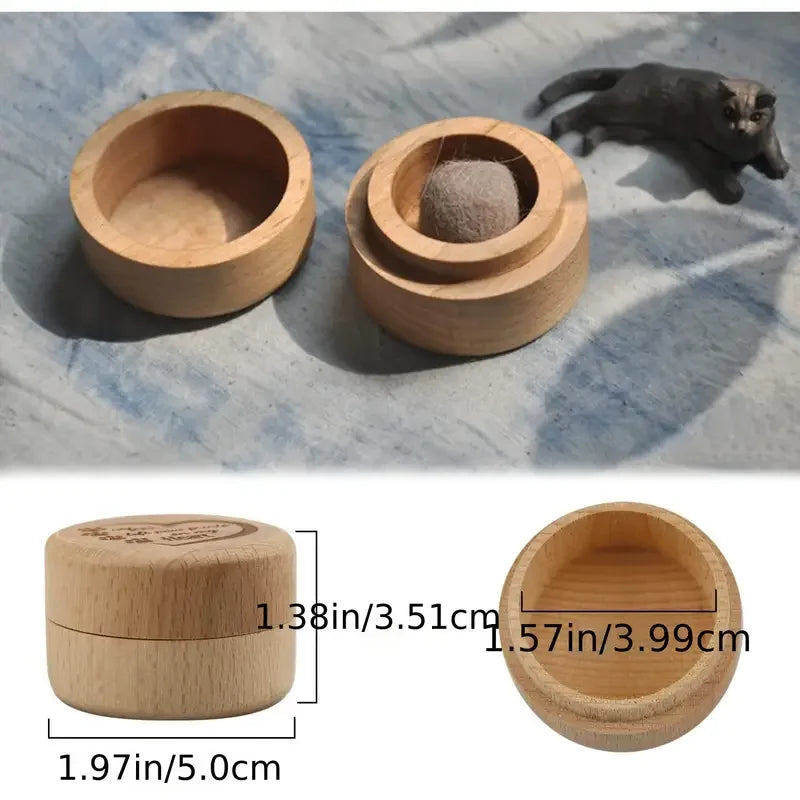 Boîte commémorative pour chien et chat, conteneur de cendres de poils de chien et de chat, boîte de rangement Durable pour cendres de chien et de chat, souvenir de cheveux d'animaux en bois {{ tags }}