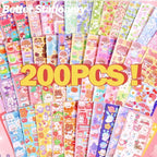 Méga Pack 200 Stickers Kawaii | Autocollants Mignons Scrapbooking {{ tags }}