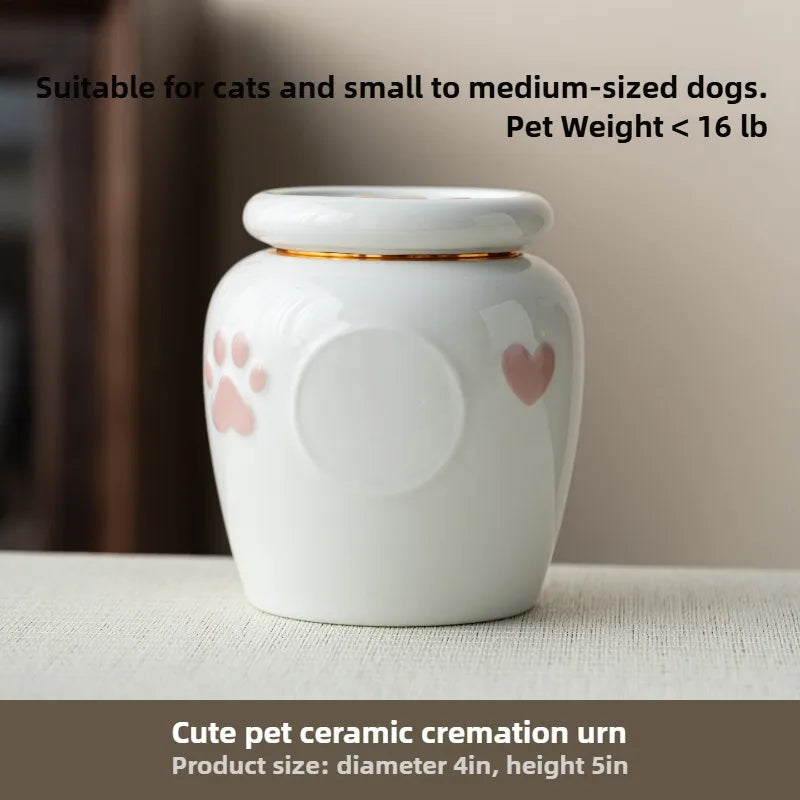 Urne pour animaux de compagnie scellée résistante à l'humidité pour cendres – Souvenir commémoratif gravé sur mesure pour petits chiens et chats, pour toujours dans le cœur {{ tags }}