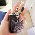 Porte-clés personnalisé en acrylique avec Photo d'animal de compagnie, 2 pièces, Portrait de chien et de chat, porte-clés Photo de chien personnalisé, cadeau commémoratif pour animaux de compagnie {{ tags }}