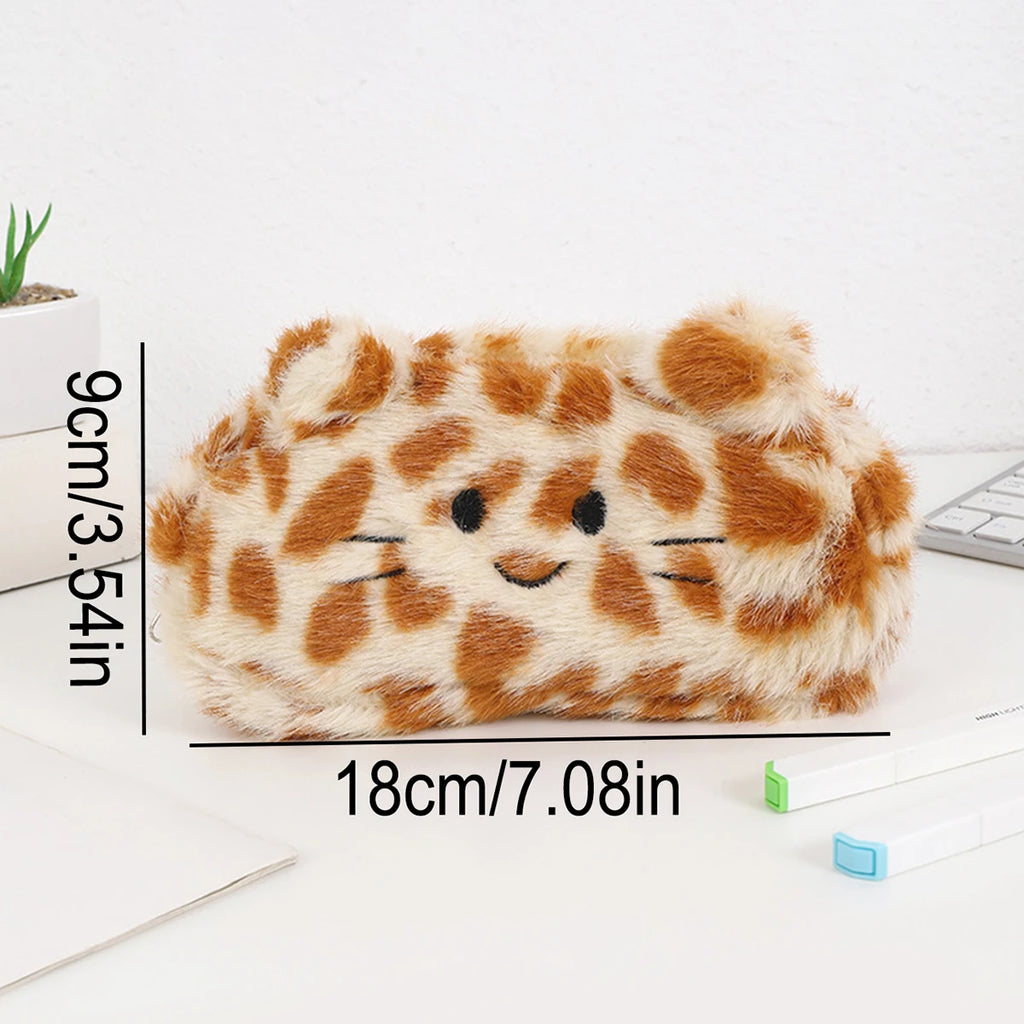Trousse Peluche Animal | Trousse Scolaire Kawaii Mignonne {{ tags }}