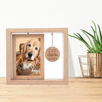 Cadre Photo commémoratif en bois Double face rotatif 4x6, décor de table, cadeau commémoratif de deuil pour chats et chiens, accessoires pour animaux de compagnie {{ tags }}