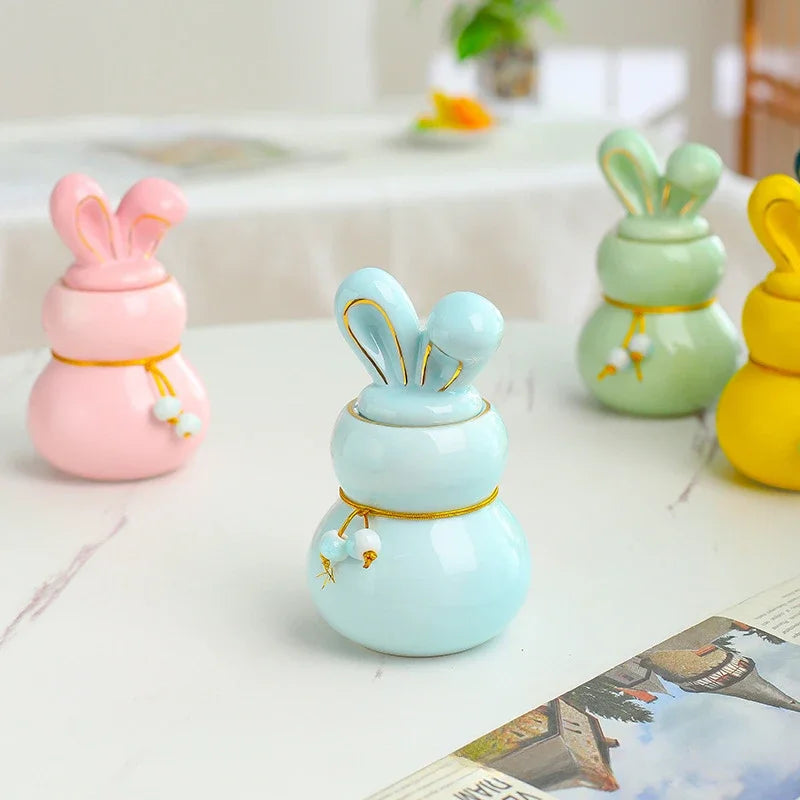 Mini urne en céramique pour crémation humaine, animal de compagnie, lapin, cendres de chien, funéraire, petite taille {{ tags }}