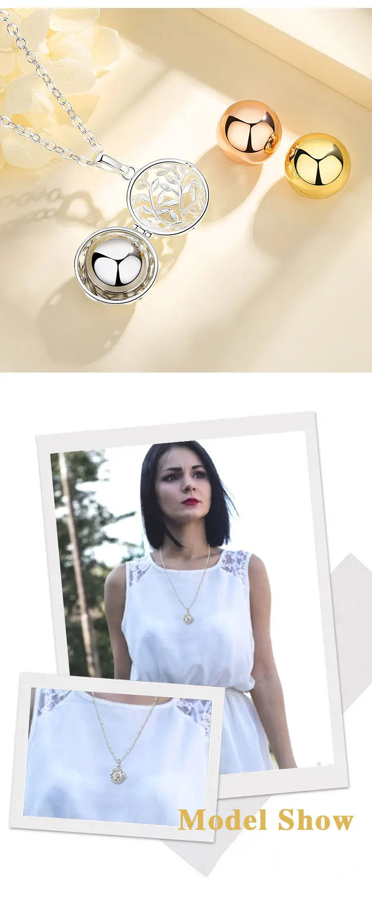 EUDORA urne crémation pendentif 18mm feuille d'olivier Cage médaillon porte-cendres souvenir Capsule collier boule creuse bijoux à bricoler soi-même k332n14 {{ tags }}
