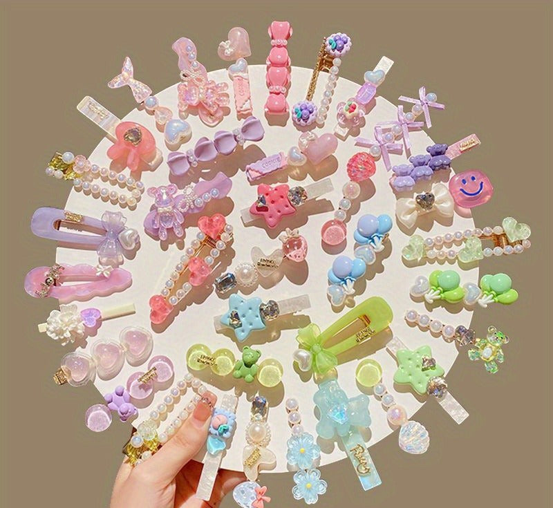 Lot Barrettes & Nœuds Kawaii | L'Accessoire Cheveux du Jour J {{ tags }}