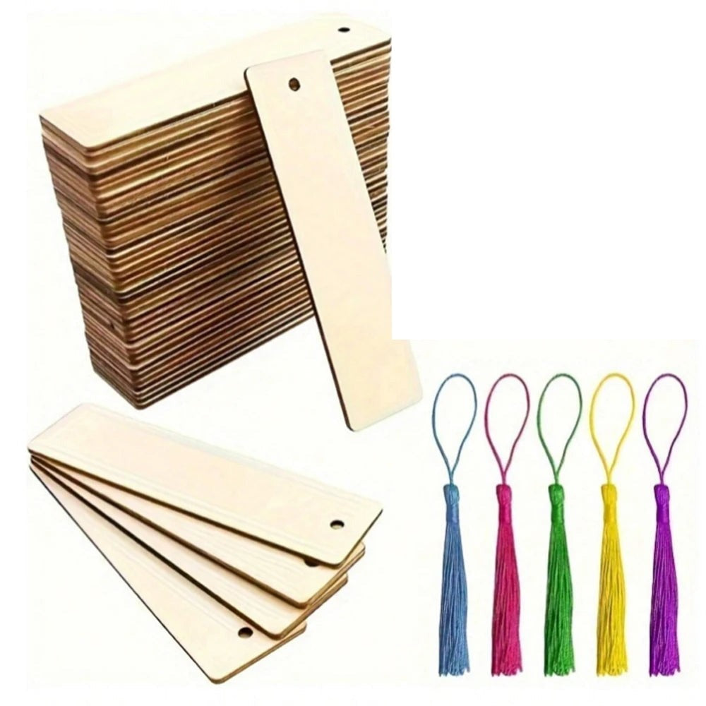 Lot 50 Marque-Pages à Décorer + Pompons | Freebies Lecture {{ tags }}